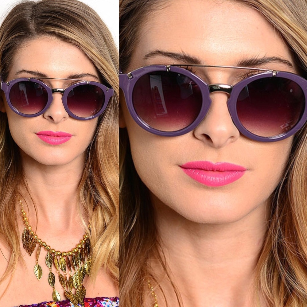 Festival Sunglasses in Ultra Violet Purple NWT